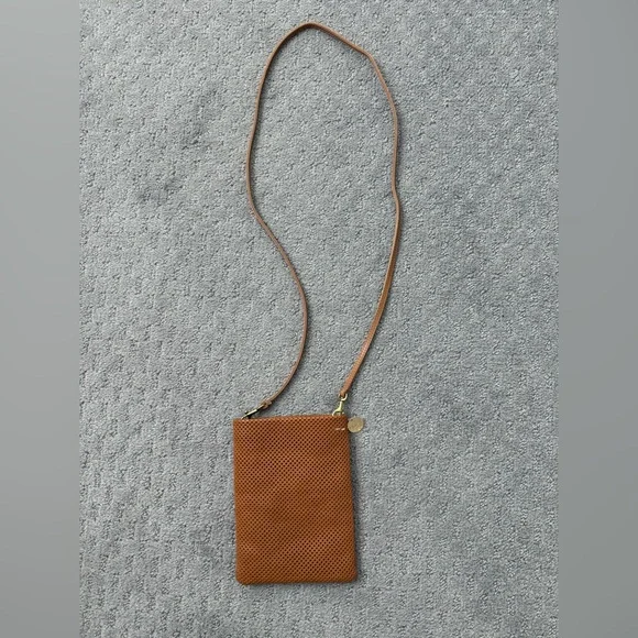 Clare V Leather Poche Cuoio Perf